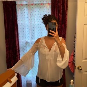NWT BCBG White Blouse